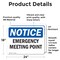 Signmission Emergency Meeting Point, 24 in W x Rectangle, Vinyl Decal OS-2PACK-NS-D-1824-L-11860 - alternate 6